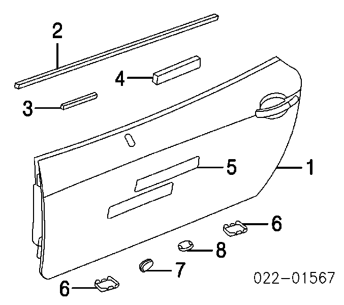 8N0831052C VAG Porta dianteira direita