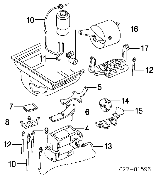 4Z7616007A VAG Compressor de bombeio pneumático (de amortecedores)