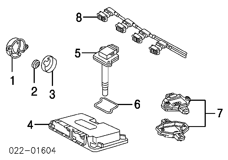 077905234 VAG Sensor de efeito Hall