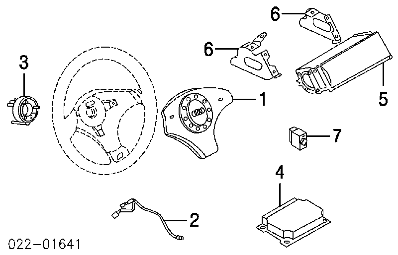 Cinto de segurança (AIRBAG) de condutor VAG 8N8909601 preço, a partir de 124,29 USD
