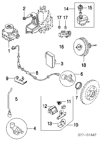 1J0907651 VAG Sensor de aceleração longitudinal