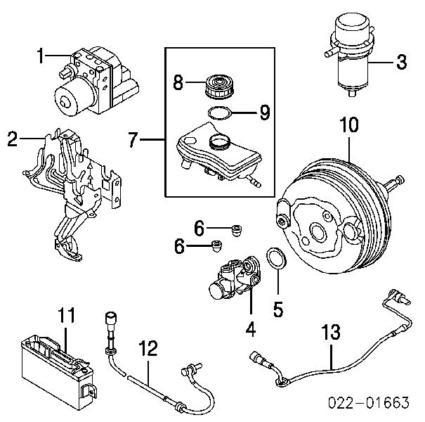 78097 FAE Sensor dianteiro de ABS