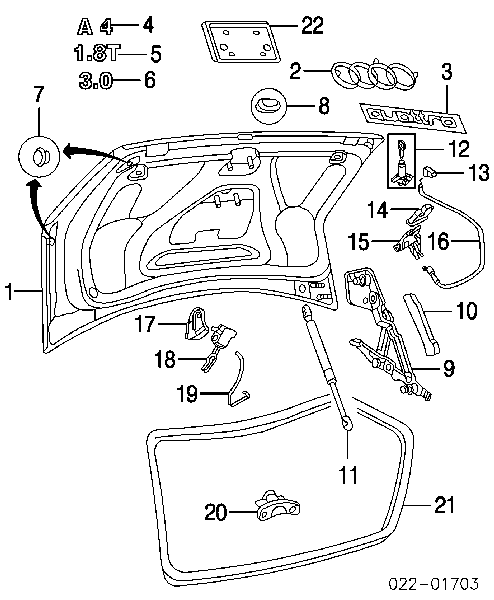 Amortecedor de tampa de porta-malas (de 3ª/5ª porta traseira) VAG 8E5827552B preço, a partir de 13,14 USD