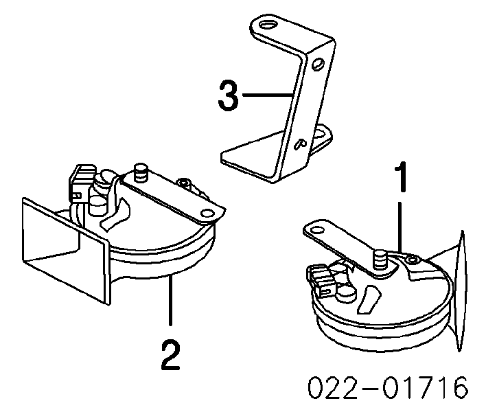 8E0951223 VAG Sinal sonoro (cláxon)