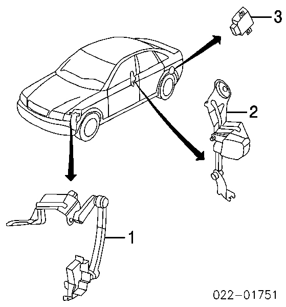 Sensor traseiro do nível de posição de carroçaria VAG 8E0616571H preço, a partir de 51,48 USD