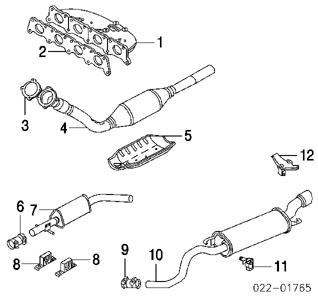 1J0253144E VAG Coxim de fixação do silenciador