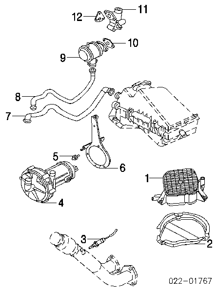 75361 FAE Sonda lambda, sensor esquerdo de oxigênio até o catalisador