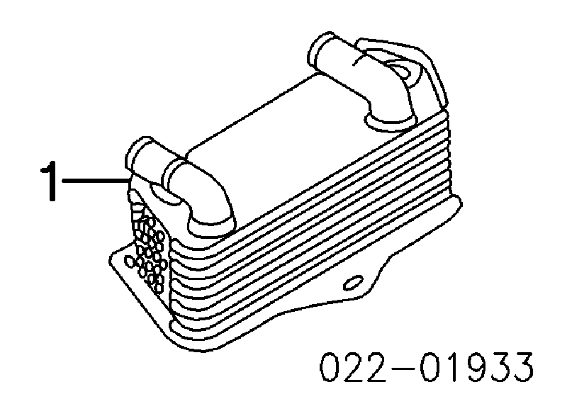 02E409061C VAG Radiador de esfriamento, Caixa Automática de Mudança