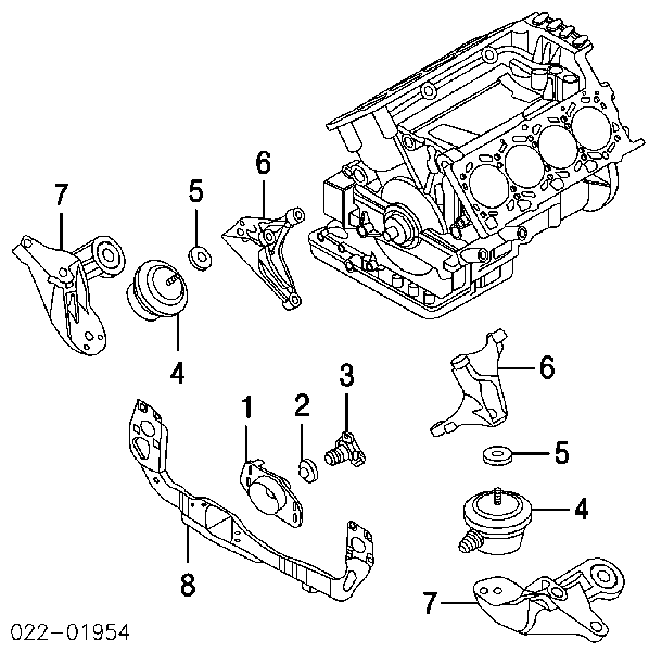 Coxim (suporte) esquerdo/direito de motor 1001993170 Meyle