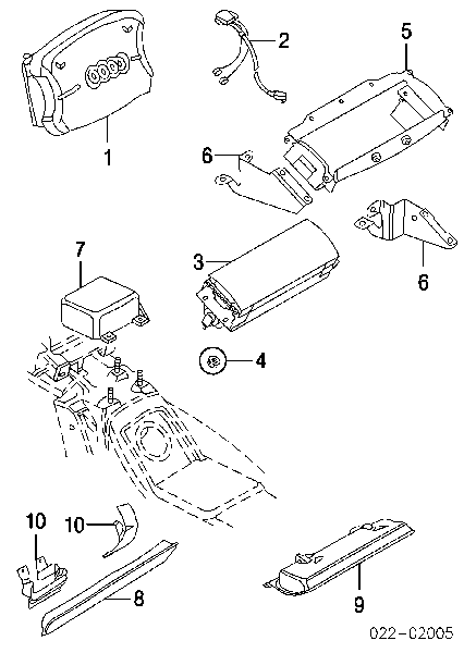 Cinto de segurança (AIRBAG) de condutor VAG N90880204 preço, a partir de 2,87 USD