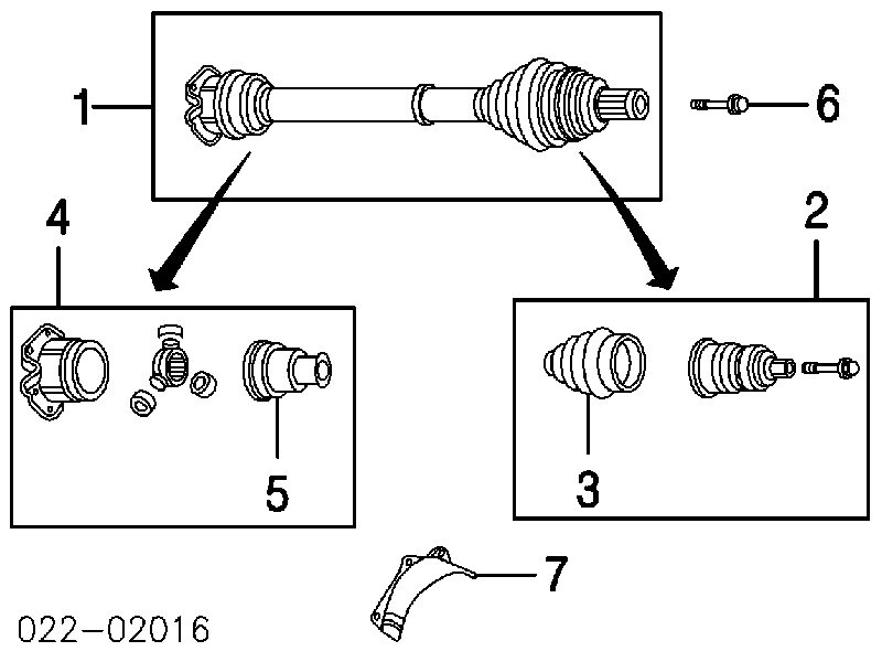 Junta homocinética interna dianteira VAG 4B0498103 preço, a partir de 151,81 USD