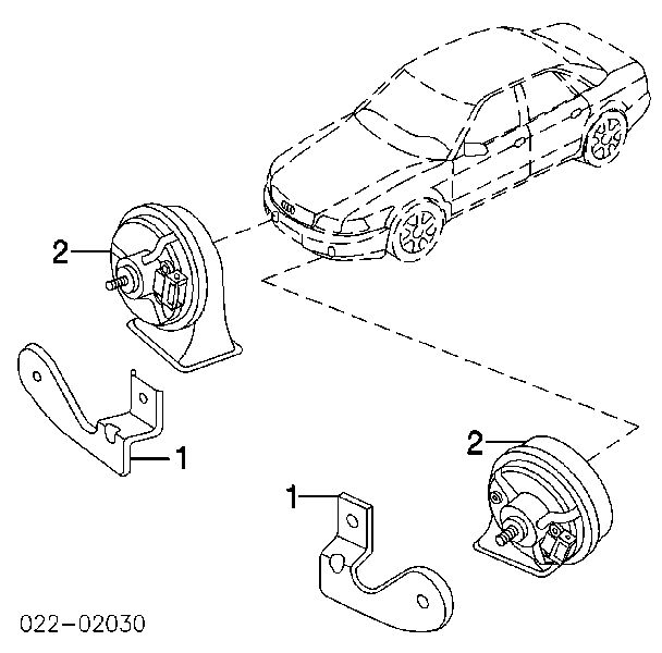 4E0951223 VAG Sinal sonoro (cláxon)