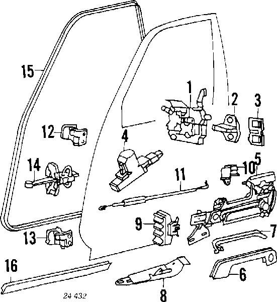 Tampa de maçaneta externa da porta dianteira esquerda BMW 51218122441 preço, a partir de 23,69 USD