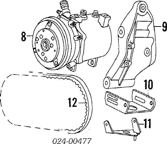 64521385416 BMW Compressor de aparelho de ar condicionado