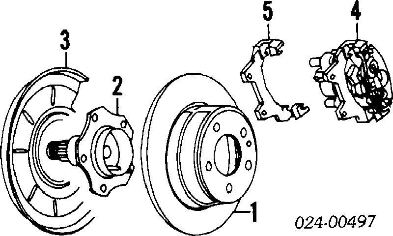 34211160381 BMW Suporte do freio traseiro esquerdo