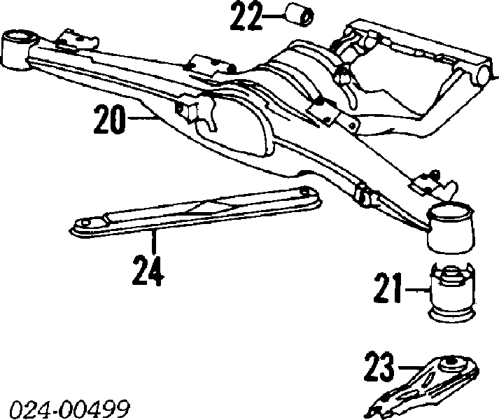 33311090566 BMW Viga de suspensão traseira (plataforma veicular)