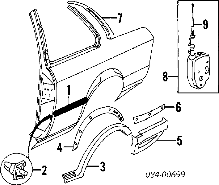 Cápsula (prendedor) de fixação de moldura de pára-brisas BMW 51131876128 preço, a partir de 3,07 USD