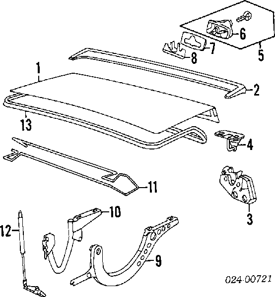41621959609 BMW Tampa de porta-malas