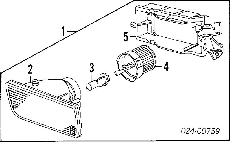 63178357389 BMW Luzes de nevoeiro esquerdas