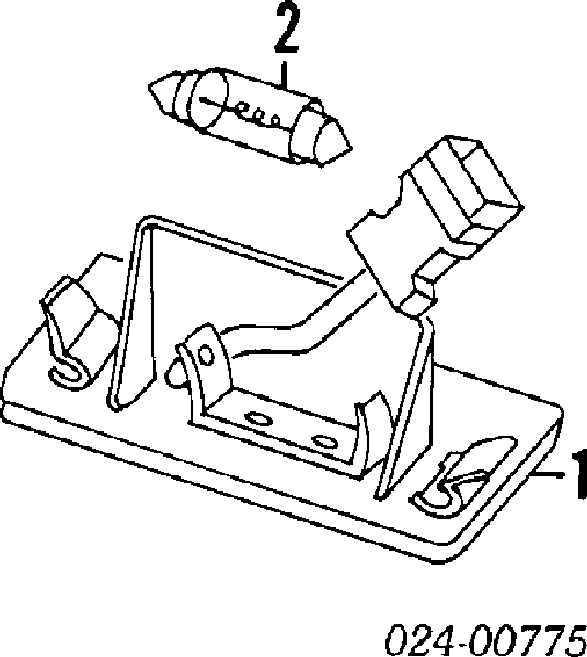  Lanterna da luz de fundo de matrícula traseira BMW 3 sedan (E36) (1990 - 1998) 