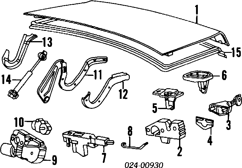 Tampa de porta-malas para BMW 7  E32