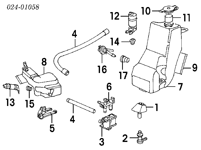 61671378629 BMW Válvula de retenção de fluido para lavador das luzes