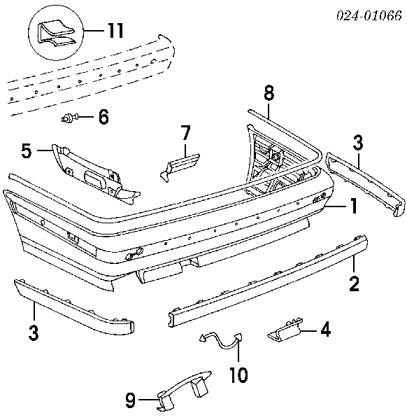 51122230383 BMW Pára-choque traseiro