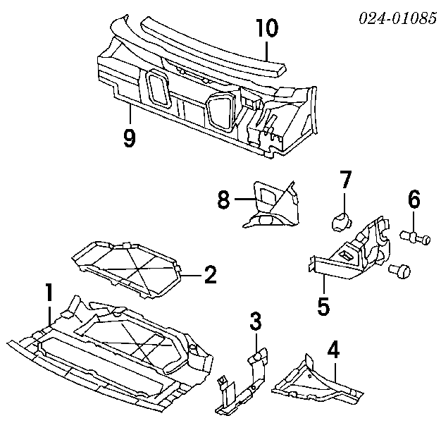 51718150449 BMW Proteção de motor esquerdo