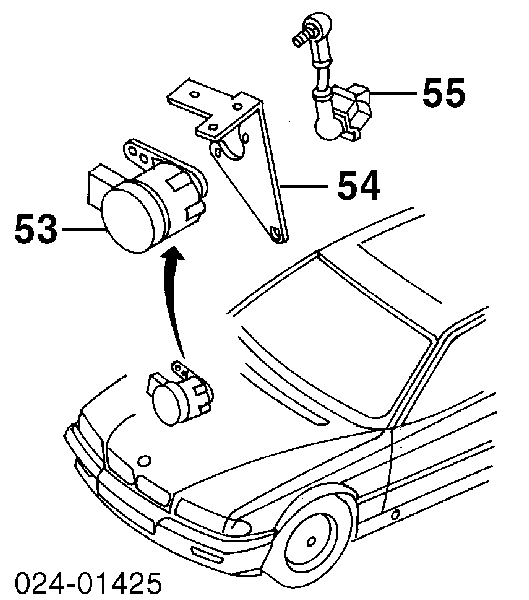 63121183088 BMW Barra dianteira de sensor do nível de posição de carroçaria
