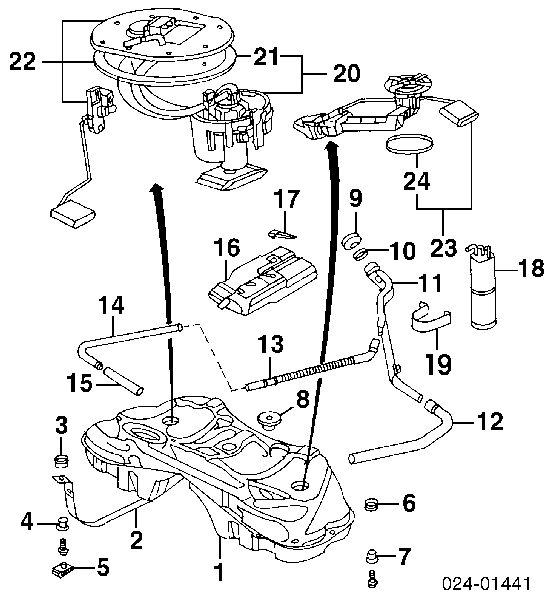 16111744369 BMW Vedante de sensor do nível de combustível/da bomba de combustível (tanque de combustível)