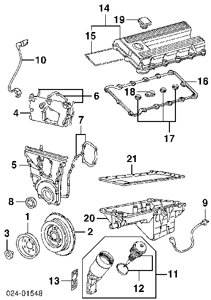 Vedante de tampa dianteira de motor, kit Victor Reinz 153135601 preço, a partir de 7,86 USD