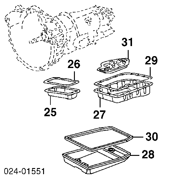 24111219127 BMW Vedante de panela da Caixa Automática de Mudança/Caixa Mecânica de Mudança
