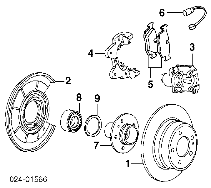 34351181342 BMW Sensor traseiro de desgaste das sapatas do freio