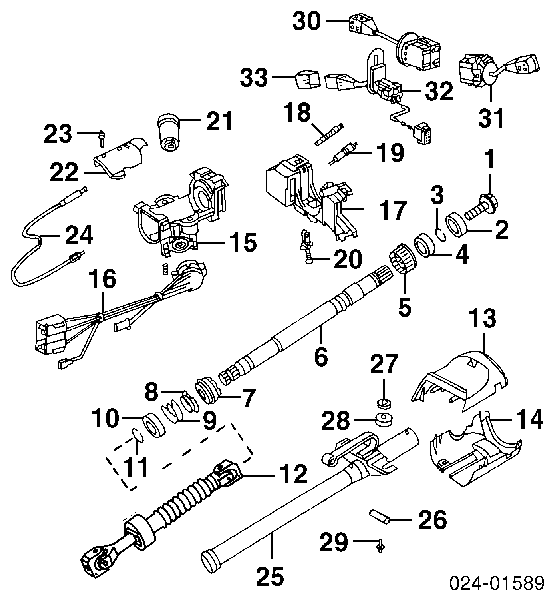 32311158835 BMW Rolamento superior da coluna de direção