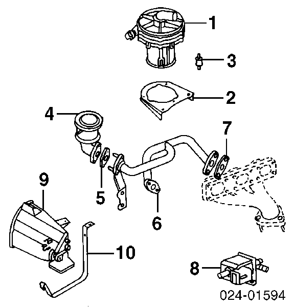 11741742712 BMW Válvula solenoide de regulação de comporta EGR