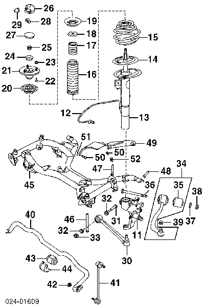 31311091570 BMW Amortecedor dianteiro direito