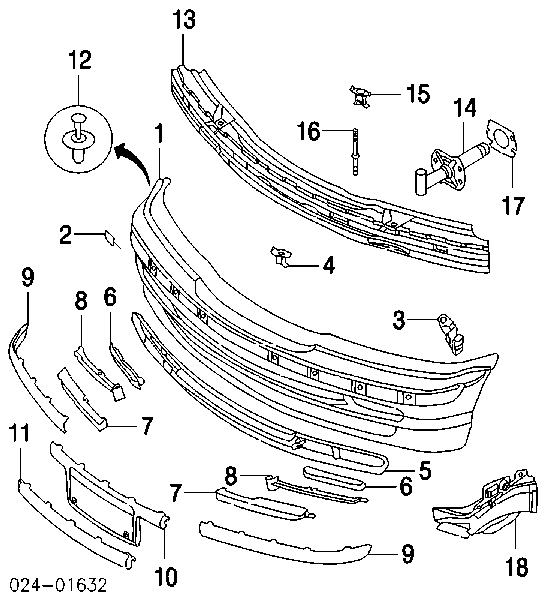 51718197928 BMW Conduto de ar do freio de disco direito
