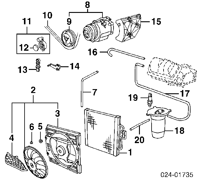 Compressor de aparelho de ar condicionado Nissens 89147