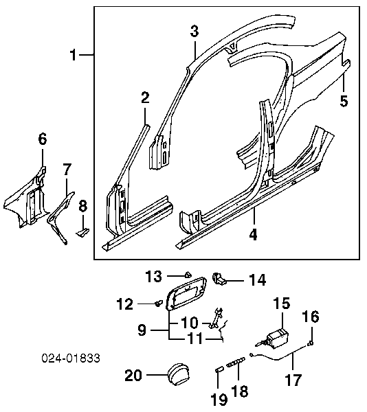 Alcapão do tanque de combustível para BMW 3  E46