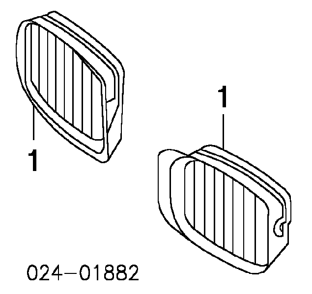51137005838 BMW Grelha do radiador direita