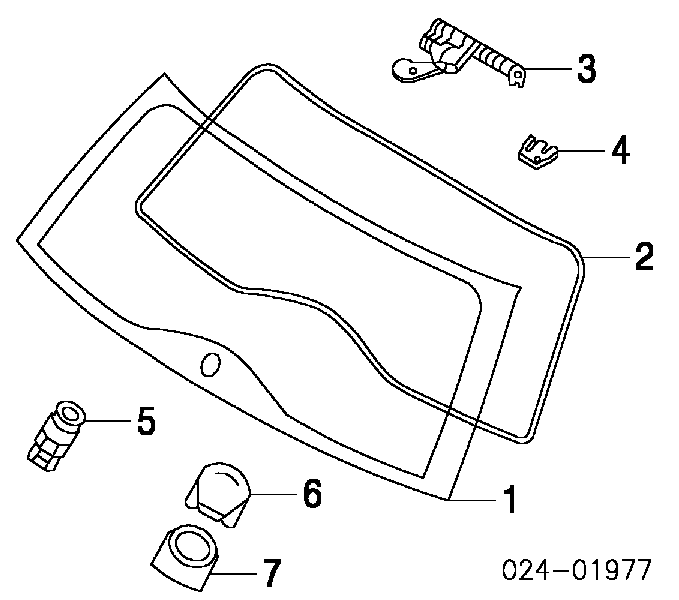 51318255292 BMW Vidro de porta-malas de 3ª/5ª porta traseira (de tampa de alcapão)