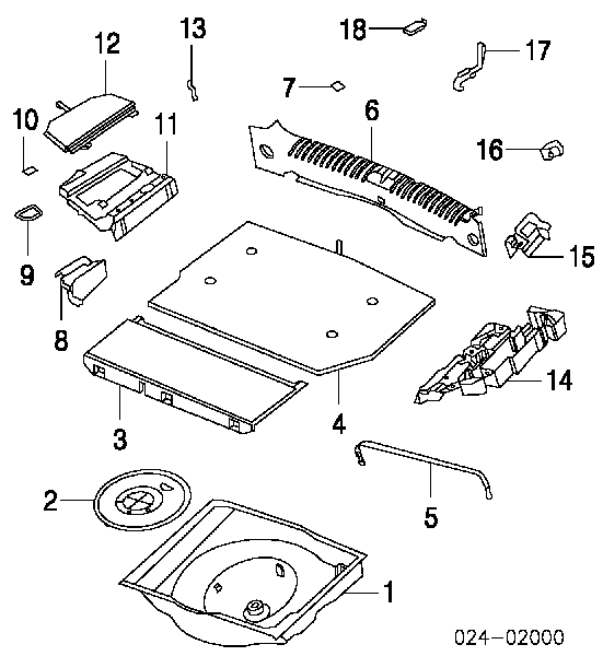 51478136450 BMW Compactador de tampa de porta-malas