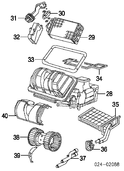 64518398840 BMW Vaporizador de aparelho de ar condicionado