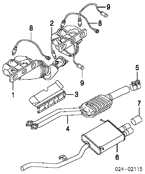 11627503673 BMW Tubo coletor de escape