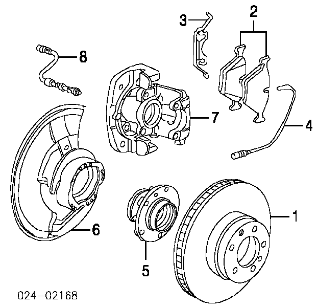 34116761246 BMW Sapatas do freio dianteiras de disco