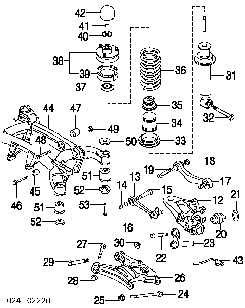 07119901378 BMW Parafuso de fixação de amortecedor traseiro