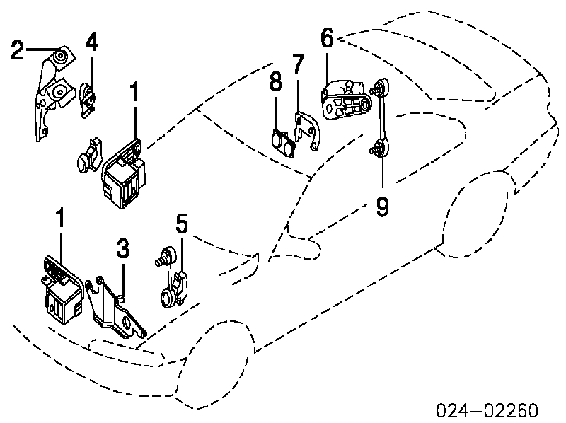 31121094607 BMW Barra dianteira de sensor do nível de posição de carroçaria