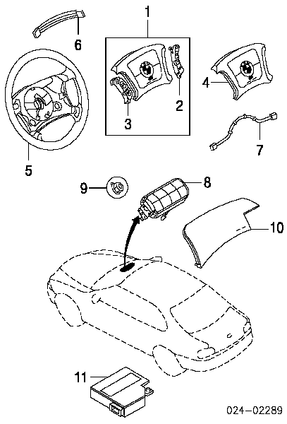 32306757892 BMW Cinto de segurança (AIRBAG) de condutor