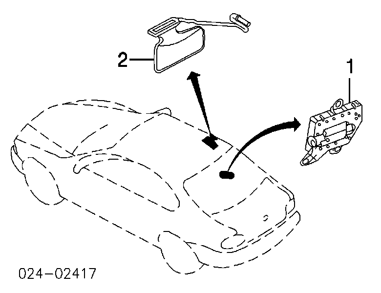 72127000642 BMW Cinto de segurança (AIRBAG) de estore lateral direito