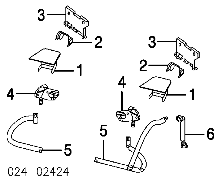 61670308841 BMW Injetor de fluido para lavador da luz dianteira